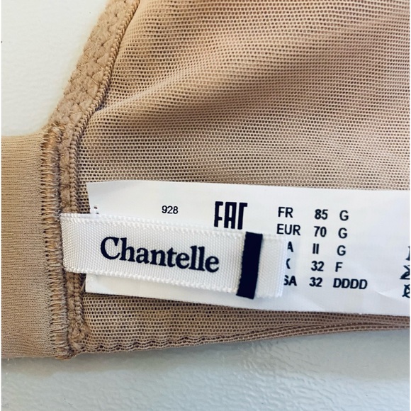 NWT Chantelle G Full Coverage T-Shirt Bra With Smoothing Back 32G 32DDDD - Picture 7 of 12